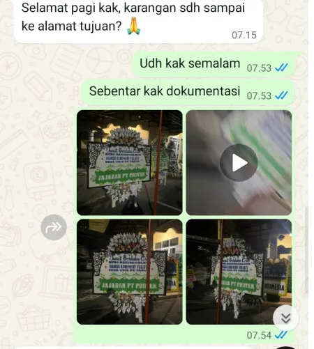 Pengiriman Papan Bunga Selamat Larangan Indah