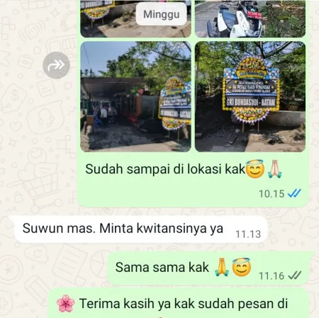Pengiriman Papan Bunga Duka Larangan Indah