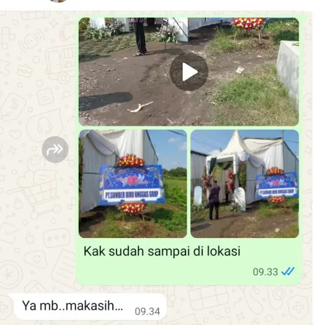 Pengiriman Karangan Bunga Larangan Indah