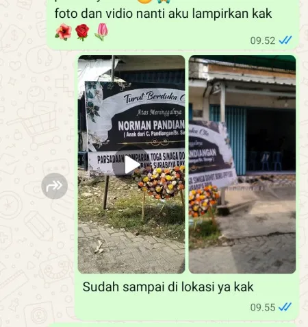 Pengiriman Karangan Bunga Larangan Indah